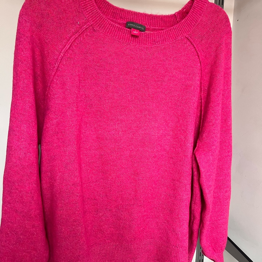Vince Camuto Pink Crew Neck Sweater